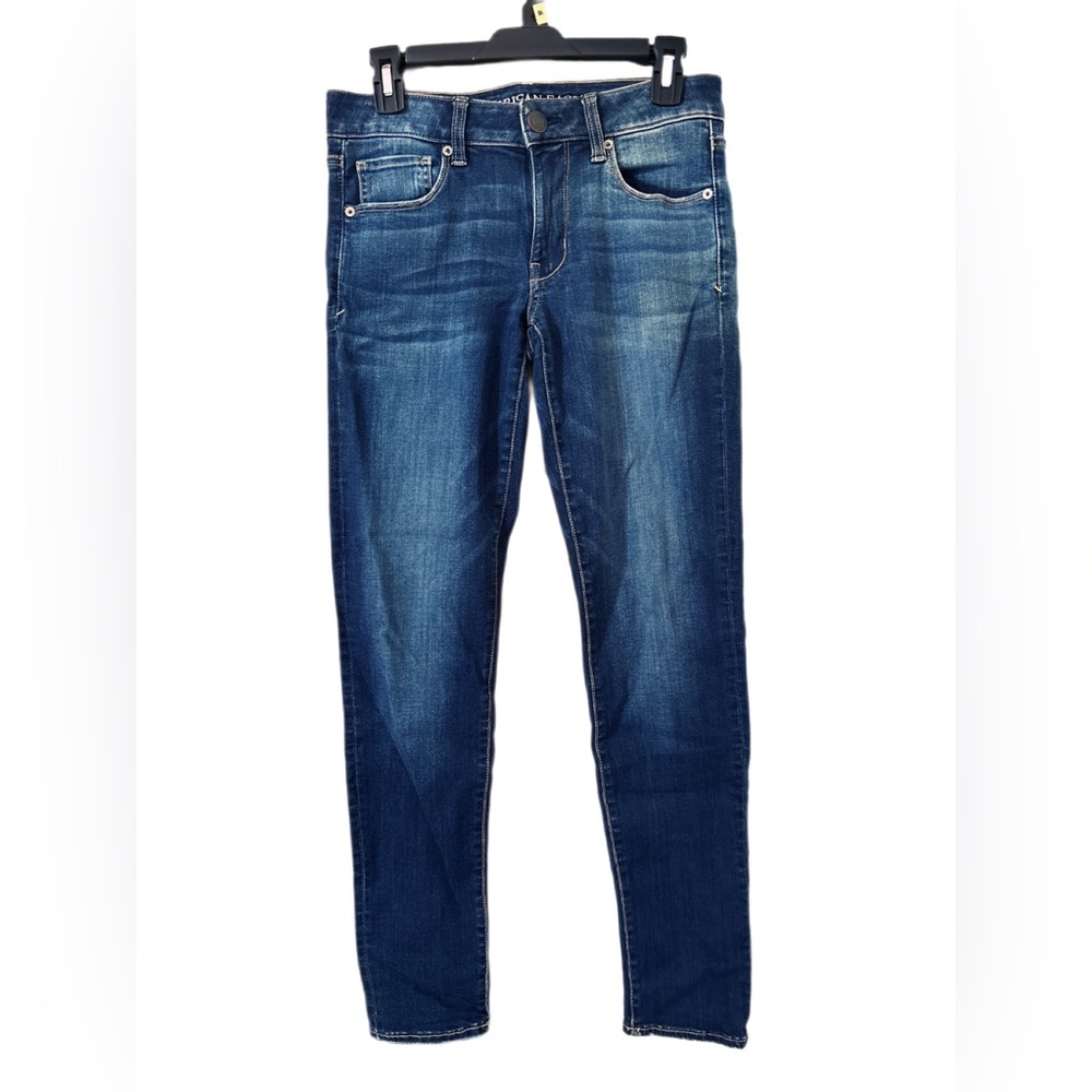 American Eagle Outfitters Dark Blue Skinny Jeans 6L